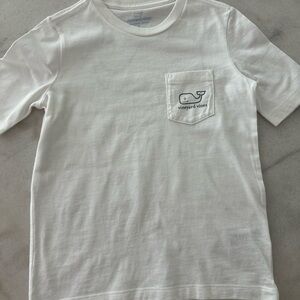 Vineyard Vines Kids White Pocket Tee